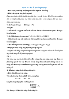 Lý thuyết Hóa học 11 Cánh diều (cả năm)