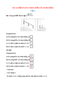 VBT Toán lớp 3 Bài 16 (Kết nối tri thức): Điểm ở giữa. Trung điểm của đoạn thẳng