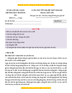 Đề thi thử tốt nghiệp Ngữ Văn trường THPT Yên Dũng số 1 - Sở GD&ĐT Bắc Giang năm 2024