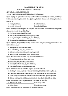 Câu hỏi ôn tập + Đề kiểm tra KTPL 11 Chủ đề 5 (chung cho ba sách)