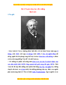 Tác giả - tác phẩm Bài 3: Truyện khoa học viễn tưởng Ngữ văn 7 Cánh diều