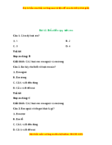 Trắc nghiệm Bài 13: Biểu diễn quy ước ren