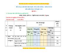 Đề thi cuối kì 2 Toán 11 Kết nối tri thức (Đề 1)