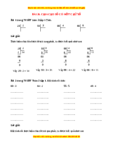 VBT Toán lớp 3 Bài 36 (Cánh diều): Chia cho số có một chữ số