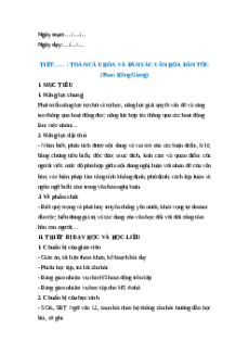 Giáo án Toàn cầu hóa và bản sắc văn hóa dân tộc Ngữ Văn 12 Cánh diều