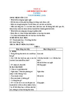 Giáo án Tuần 34 Tiếng việt lớp 1 Cánh diều