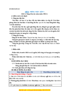 Giáo án Tiếng việt 3 Học kì 2 Chân trời sáng tạo