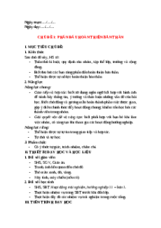 Giáo án Chủ đề 1: Phấn đấu hoàn thiện bản thân HĐTN 11 Chân trời sáng tạo
