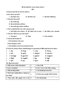 Bộ 5 đề thi Cuối kì 2 Tiếng Anh lớp 5 i-Learn Smart Start có đáp án