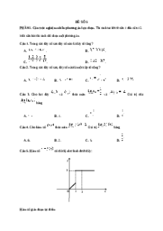 Đề thi cuối kì 1 Toán 11 Chân trời sáng tạo Cấu trúc mới - Đề 5