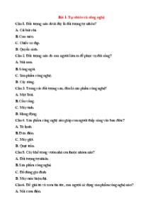 Bài tập trắc nghiệm Công nghệ lớp 3 Kết nối tri thức có đáp án