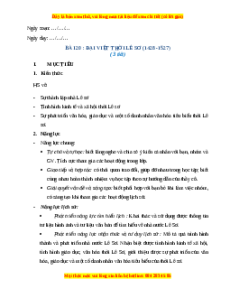 Giáo án Bài 20 Lịch sử 7 Chân trời sáng tạo: Đại Việt thời Lê Sơ (1428 - 1527) (phiên bản 2)