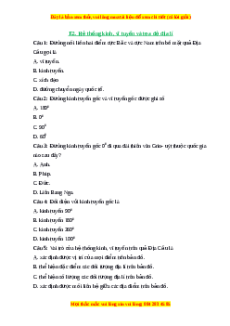 Trắc nghiệm Bài 2 Địa lí 6 Chân trời sáng tạo: Kí hiệu và chú giải trên một số bản đồ thông dụng