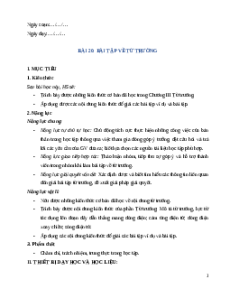 Giáo án Bài 20 Vật Lí 12 Kết nối tri thức (2025): Bài tập về từ trường