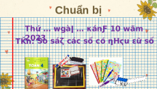 Giáo án Powerpoint So sánh các số có nhiều chữ số Toán lớp 4 Kết nối tri thức