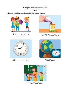 Đề thi giữa kì 1 Tiếng Anh lớp 5 i-Learn Smart Start (Đề 3)