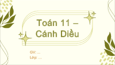 Giáo án Powerpoint Hai mặt phẳng vuông góc Toán 11 Cánh diều