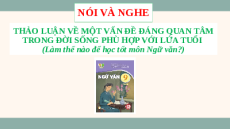 Giáo án Powerpoint Thảo luận về một vấn đề đáng quan tâm Ngữ văn 9 Kết nối tri thức