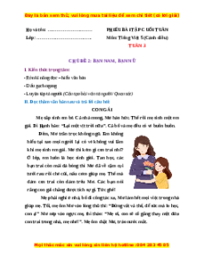 Bài tập cuối tuần Tiếng Việt lớp 5 Cánh diều Tuần 3