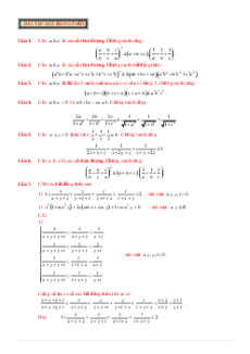 Chuyên đề bồi dưỡng HSG Toán 11 Bất đẳng thức (có lời giải)