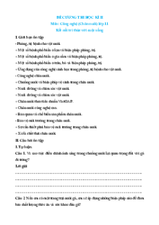 Đề cương ôn tập Học kì 2 Công nghệ chăn nuôi 11 Kết nối tri thức (có đáp án)
