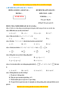 Đề thi giữa kì 1 Toán 8 Kết nối tri thức (Đề 10)