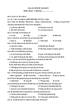 Câu hỏi ôn tập + Đề kiểm tra GDCD 9 Bài 5 (chung cho ba sách)