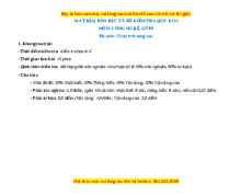 Đề thi cuối kì 2 Công nghệ 8 Chân trời sáng tạo - Đề 1