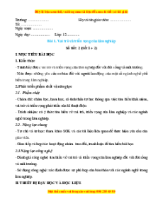 Giáo án Công nghệ Lâm nghiệp - Thủy sản 12 Cánh diều (năm 2024)