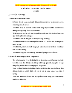 Giáo án Bài 17 Khoa học lớp 4 (Cánh diều): Các chất dinh dưỡng cần thiết cho cơ thể