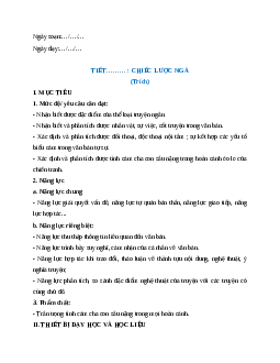 Giáo án Thực hành đọc hiểu: Chiếc lược ngà Ngữ Văn 9 Cánh diều
