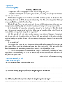 Ngữ liệu ngoài sgk lớp 7 phần Tùy bút và tản văn