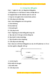 Trắc nghiệm Khóa lưỡng phân KHTN 6 Cánh diều