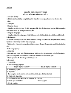 Giáo án Bài 11 Công nghệ lớp 4 Cánh diều: Đồ chơi dân gian