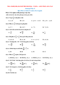 Trắc nghiệm Toán 6 Đúng-Sai, Trả lời ngắn Chương 5 Chân trời sáng tạo (form 2025)