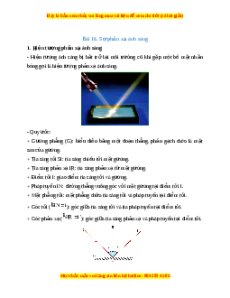 Lý thuyết Khoa học tự nhiên 7 Chân trời sáng tạo Bài 16: Sự phản xạ ánh sáng