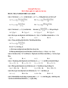 Trắc nghiệm Toán 11 KNTT Chương 9 (có đúng sai, trả lời ngắn)
