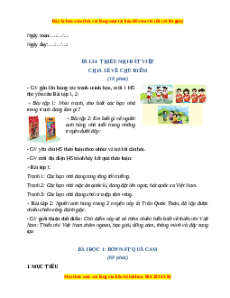 Giáo án Thiếu nhi đất Việt Tiếng việt 2 Cánh diều