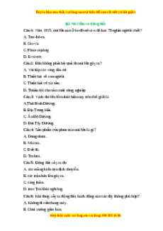 Trắc nghiệm Bài 12 Địa lí 6 Kết nối tri thức: Núi lửa và động đất