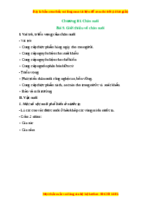 Lý thuyết Bài 9: Giới thiệu về chăn nuôi