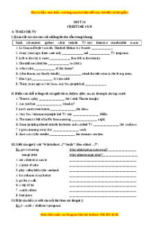 Bài tập Unit 14: Freetime fun Tiếng Anh 7 - Mai Lan Hương