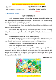 Bài tập cuối tuần Tiếng việt lớp 2 Tuần 24 Cánh diều (có lời giải)