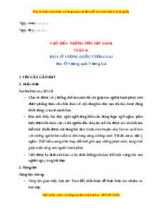 Giáo án Tuần 14 Tiếng Việt lớp 4 Chân trời sáng tạo