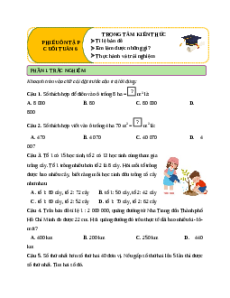 Bài tập cuối tuần Toán lớp 5 Chân trời sáng tạo Tuần 6