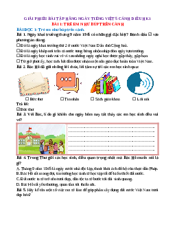 Phiếu bài tập hàng ngày Tiếng việt lớp 5 Cánh diều Học kì 1