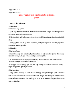 Giáo án Bài 2 Địa lí 12 Chân trời sáng tạo (2024): Thiên nhiên nhiệt đới ẩm gió mùa