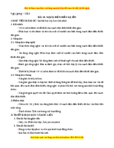 Giáo án Bài 10 Công nghệ 8 Chân trời sáng tạo: Mạch điện điều khiển