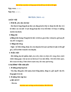 Giáo án Ôn tập 3 Tiếng việt 2 Chân trời sáng tạo