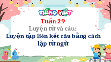 Giáo án Powerpoint Luyện từ và câu: Luyện tập liên kết câu bằng cách lập từ ngữ Tiếng Việt lớp 5 Cánh diều