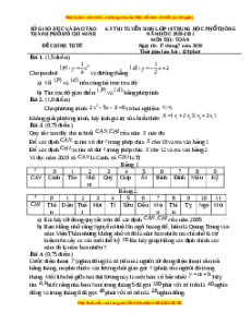 Đề thi vào 10 môn Toán tỉnh Hồ Chí Minh (Hệ không chuyên) năm 2021
